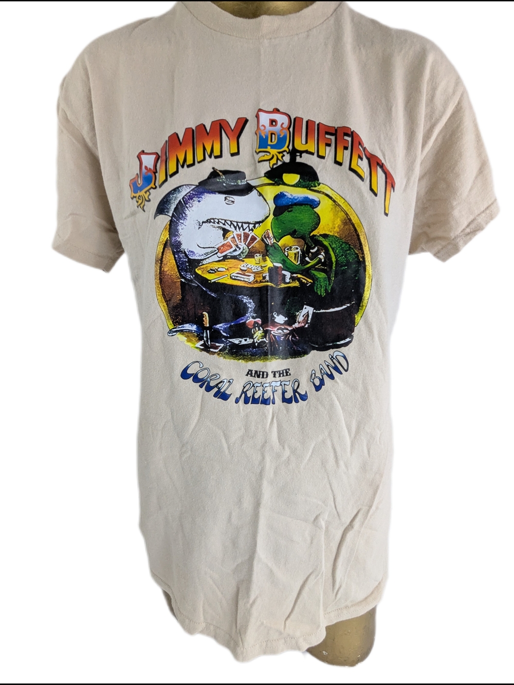 Jimmy Buffett & The Coral Reefer Band Graphic Tee Cream Medium